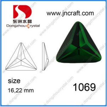 Triangle Flat Back Mirror Stones Beads